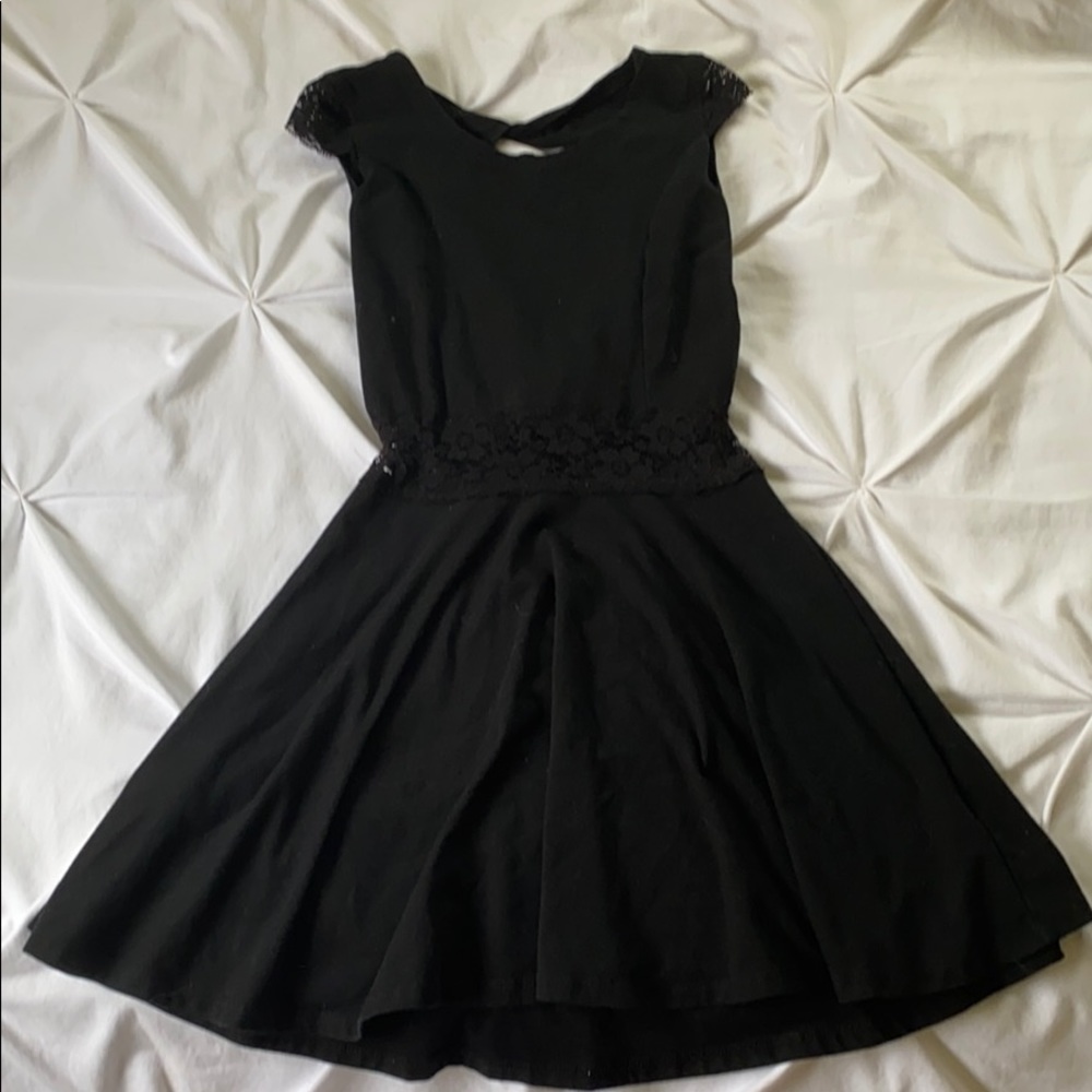 Black lace dress